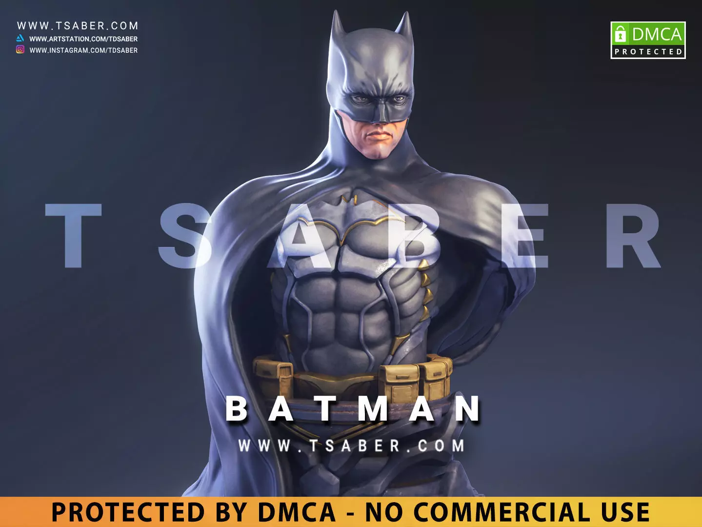 Batman Bust - DC comics Collectibles 3D print model_0