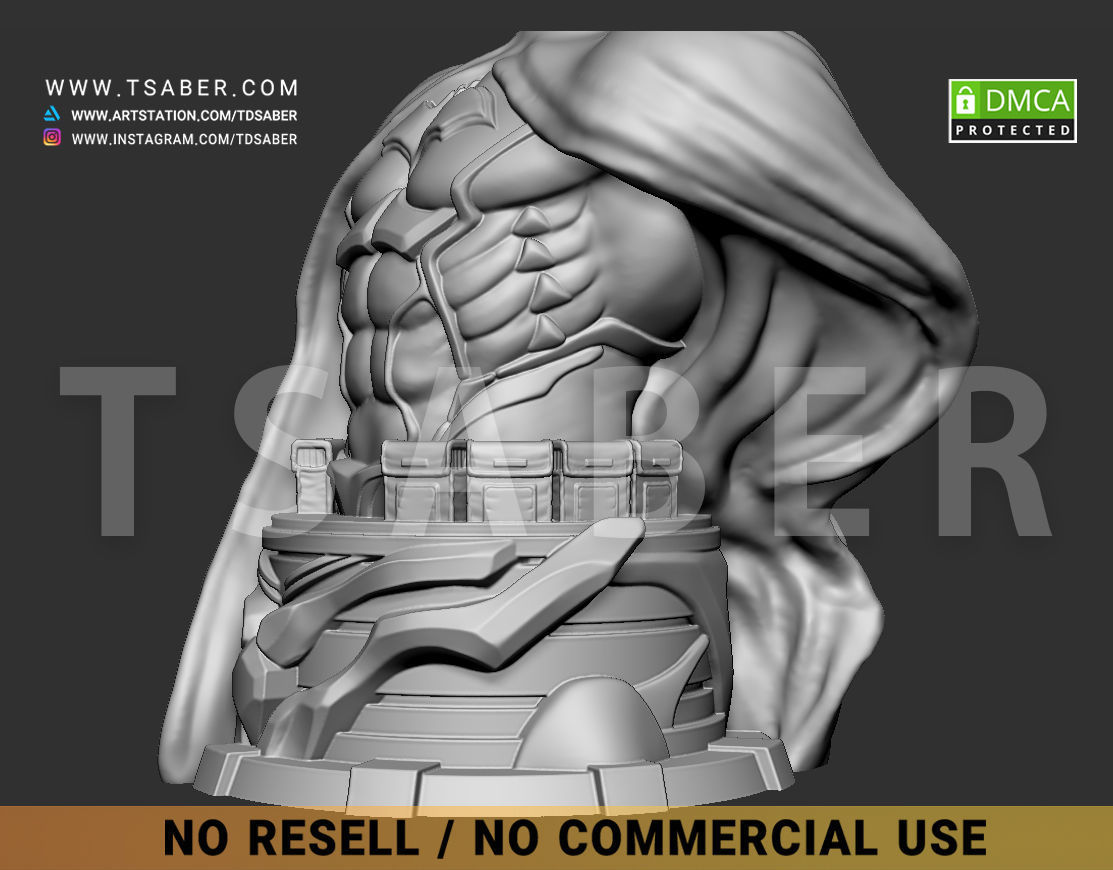 Batman Bust - DC comics Collectibles 3D print model_16