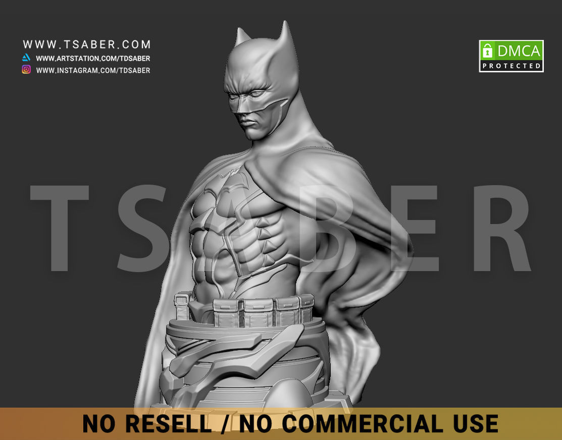 Batman Bust - DC comics Collectibles 3D print model_8