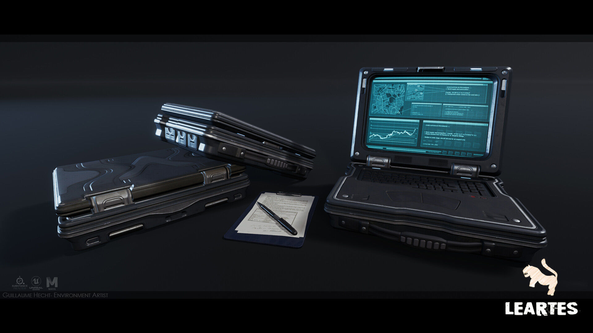 The Rally Point Environment Modular Low-poly 3D model_9