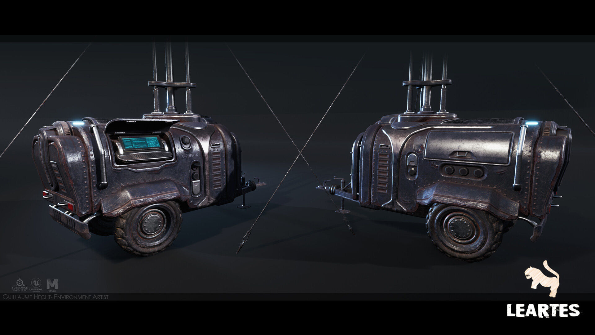 The Rally Point Environment Modular Low-poly 3D model_21