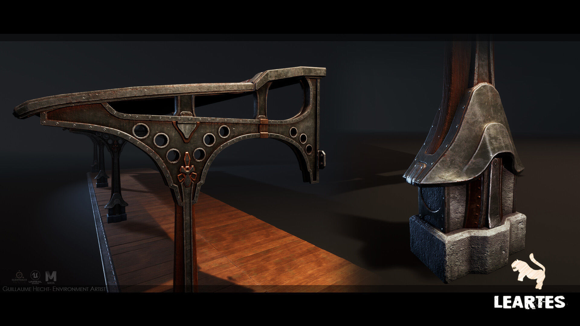 The Rally Point Environment Modular Low-poly 3D model_6