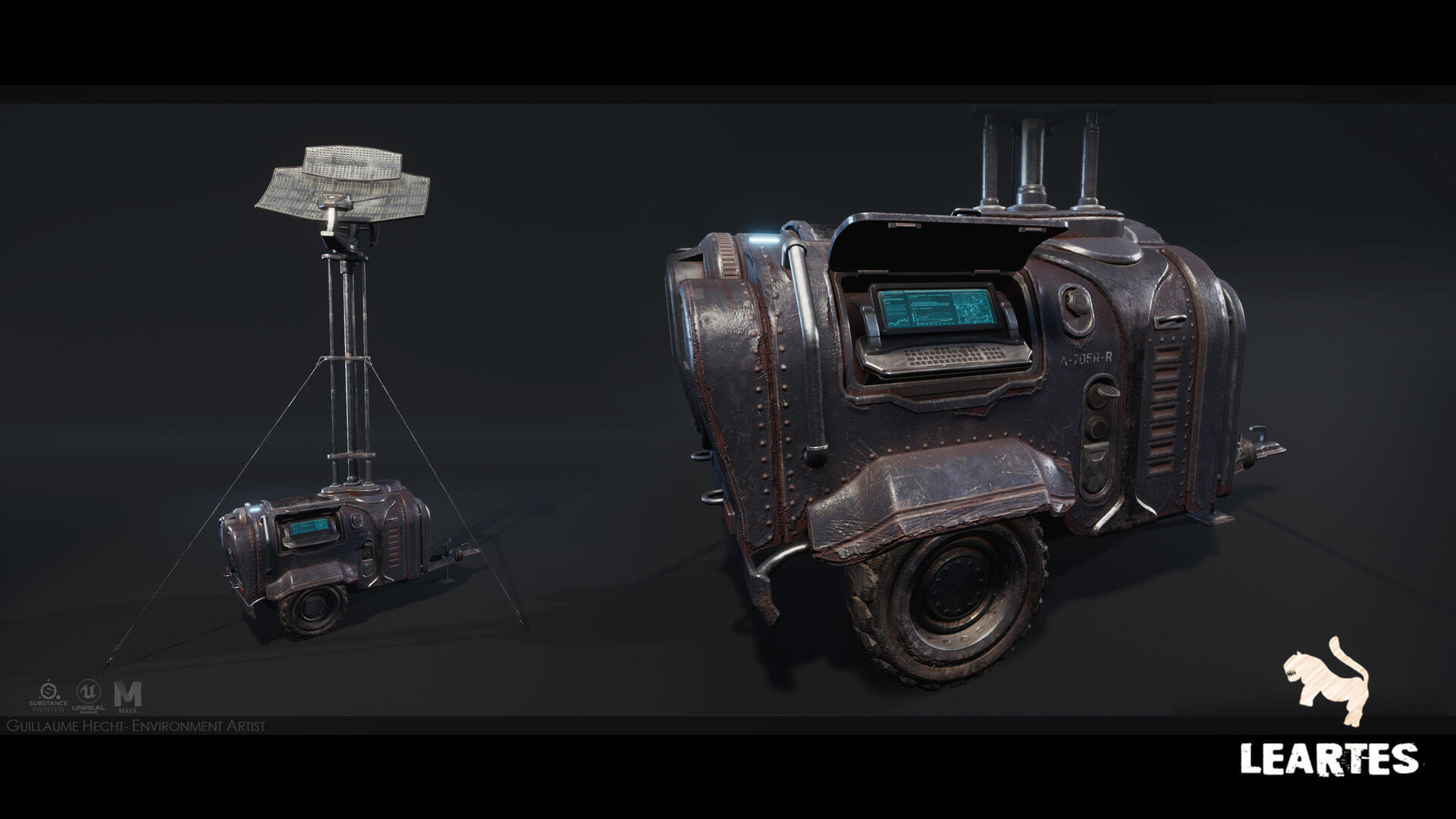 The Rally Point Environment Modular Low-poly 3D model_10