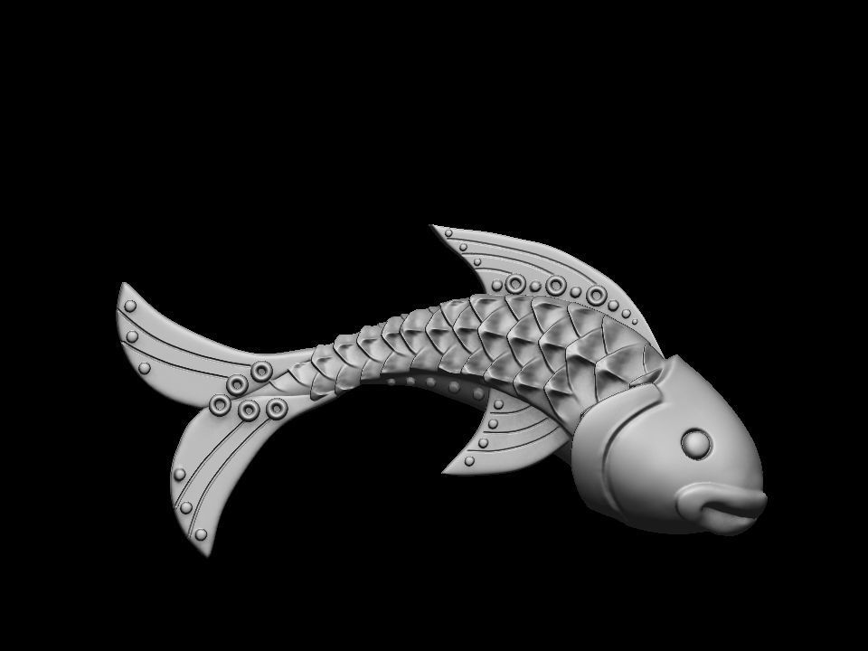 Fish pendant 3D print model 3D print model_1