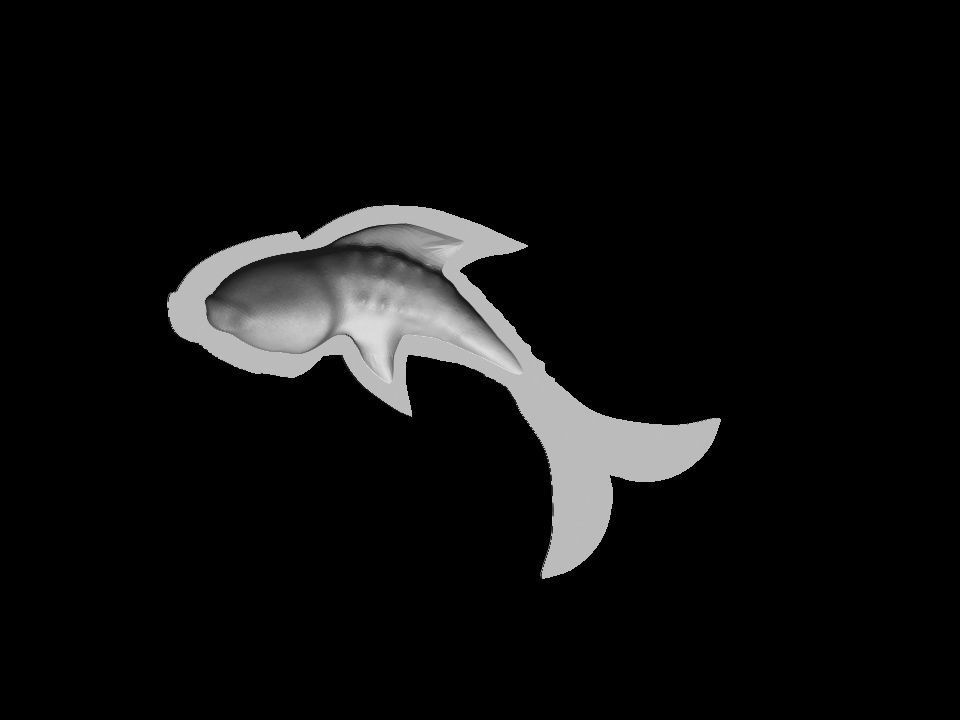 Fish pendant 3D print model 3D print model_22