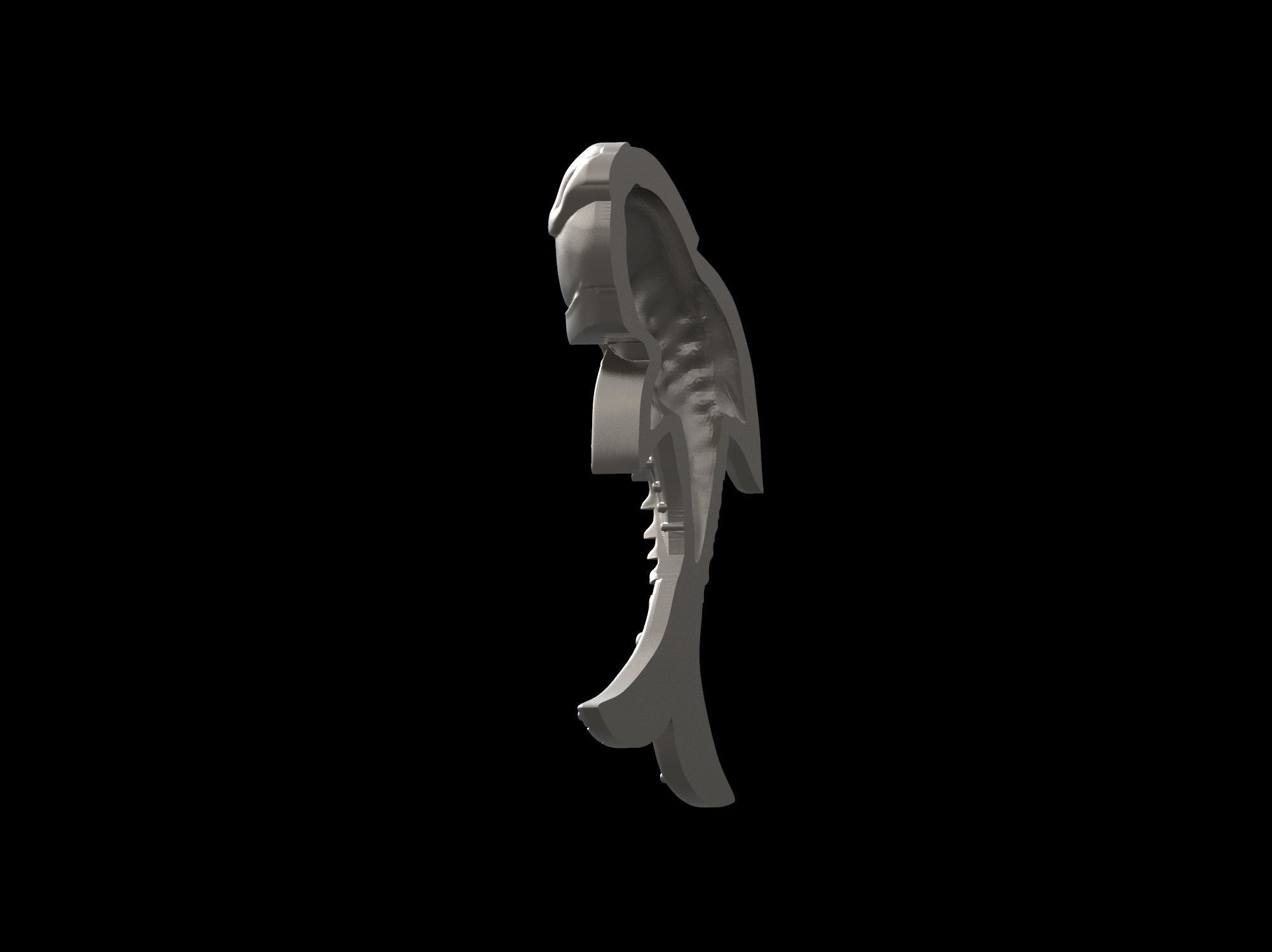 Fish pendant 3D print model 3D print model_53