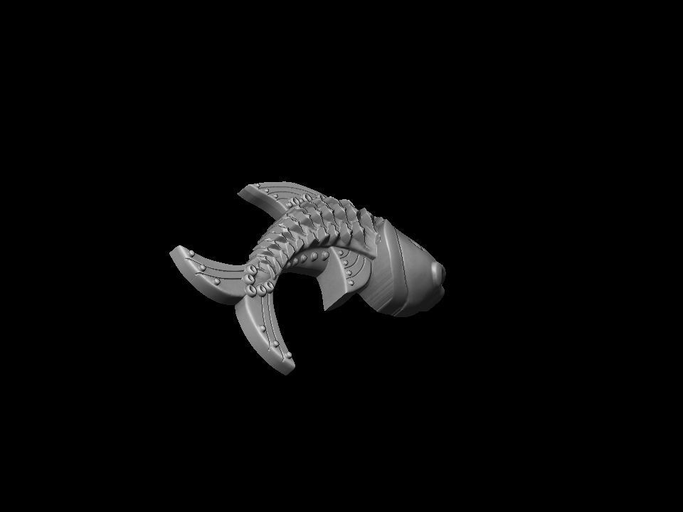Fish pendant 3D print model 3D print model_28