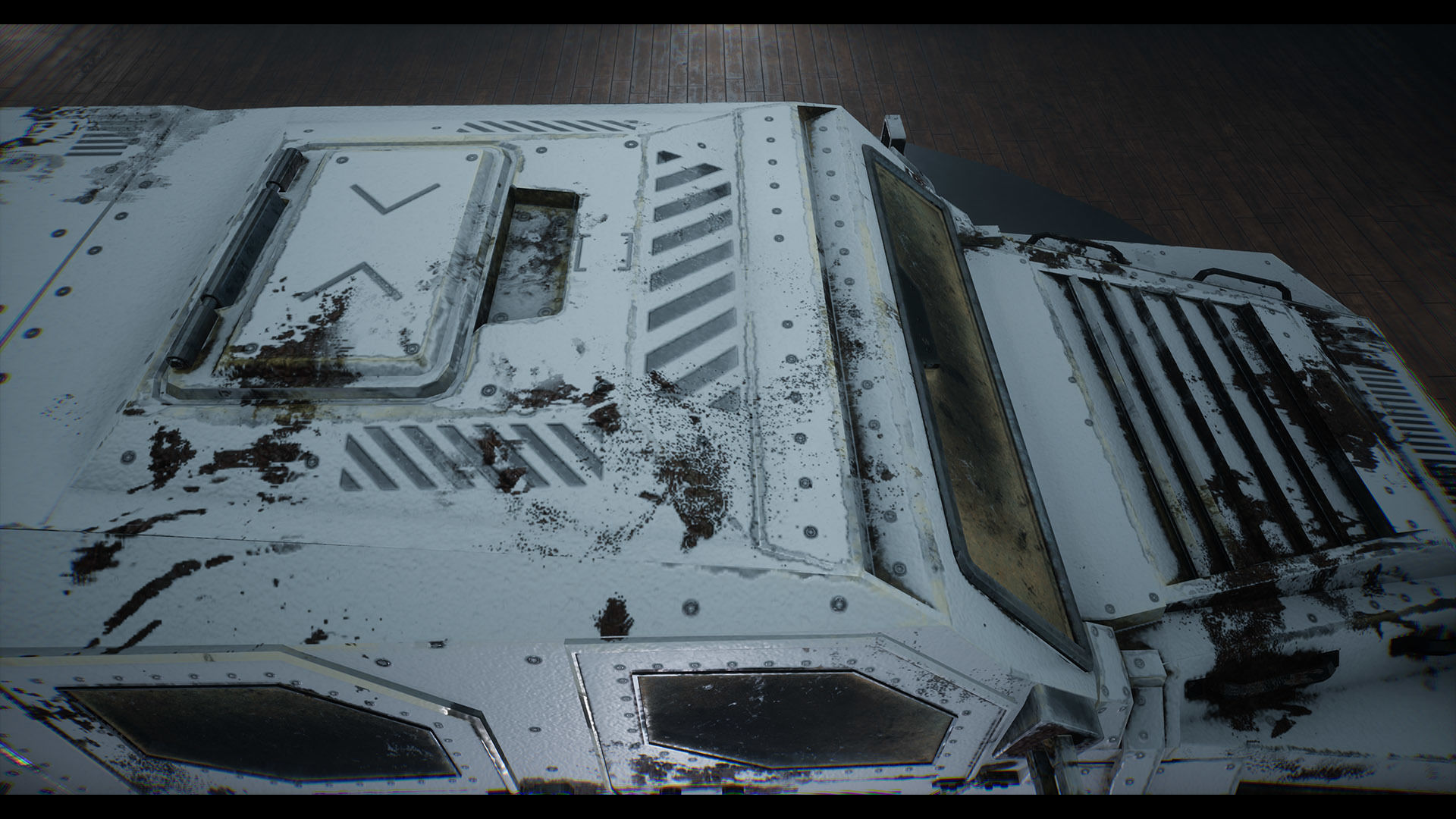 Custom Military Vehicles - SUV - Part B2 Low-poly 3D model_6