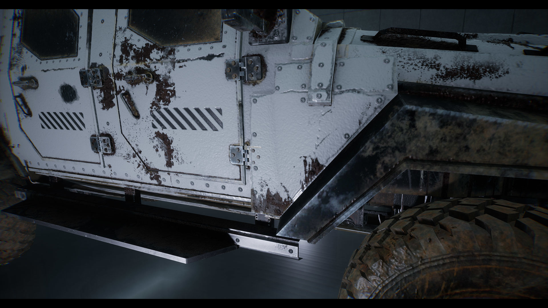 Custom Military Vehicles - SUV - Part B2 Low-poly 3D model_5