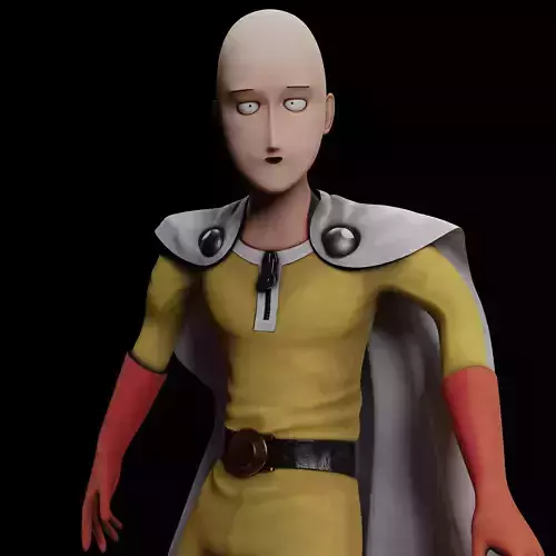 One Punch Man Saitama - 3D Print Model