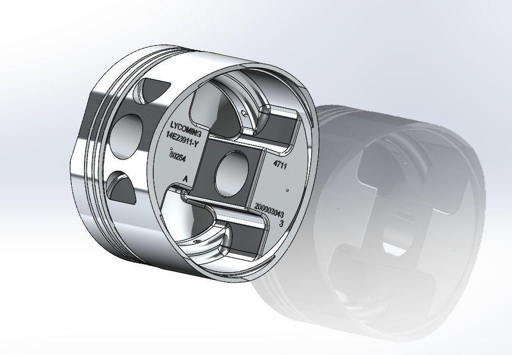 Piston Lycoming IO-390 3D model_1