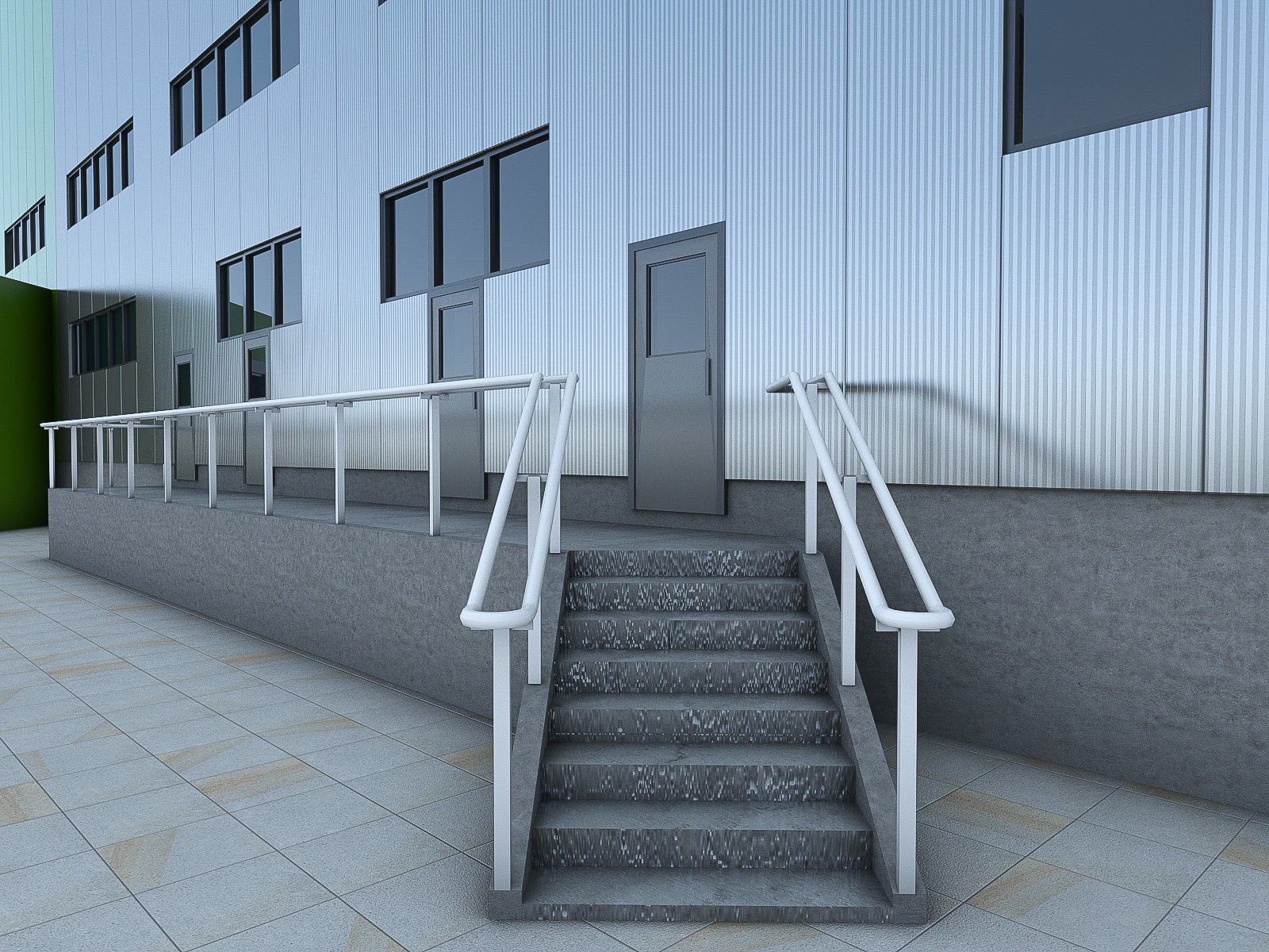 Logistics Building 01 Low-poly 3D model_16