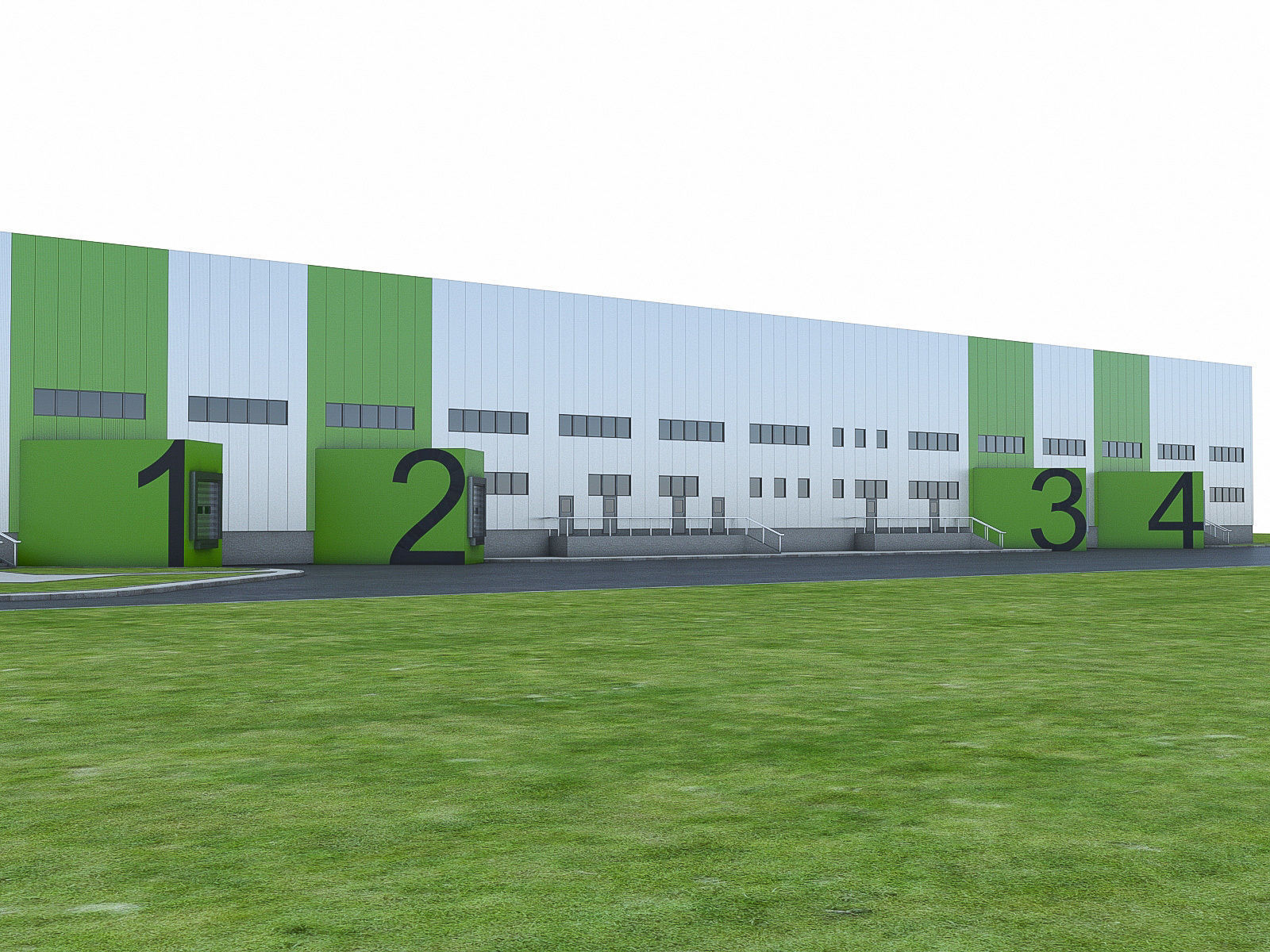 Logistics Building 01 Low-poly 3D model_13