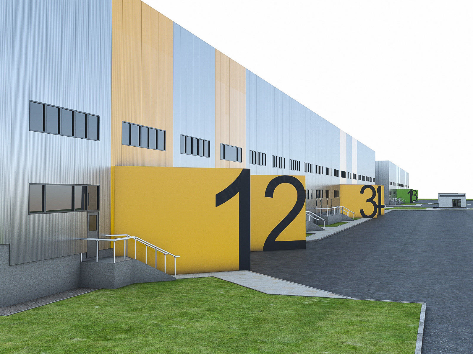 Logistics Building 01 Low-poly 3D model_10