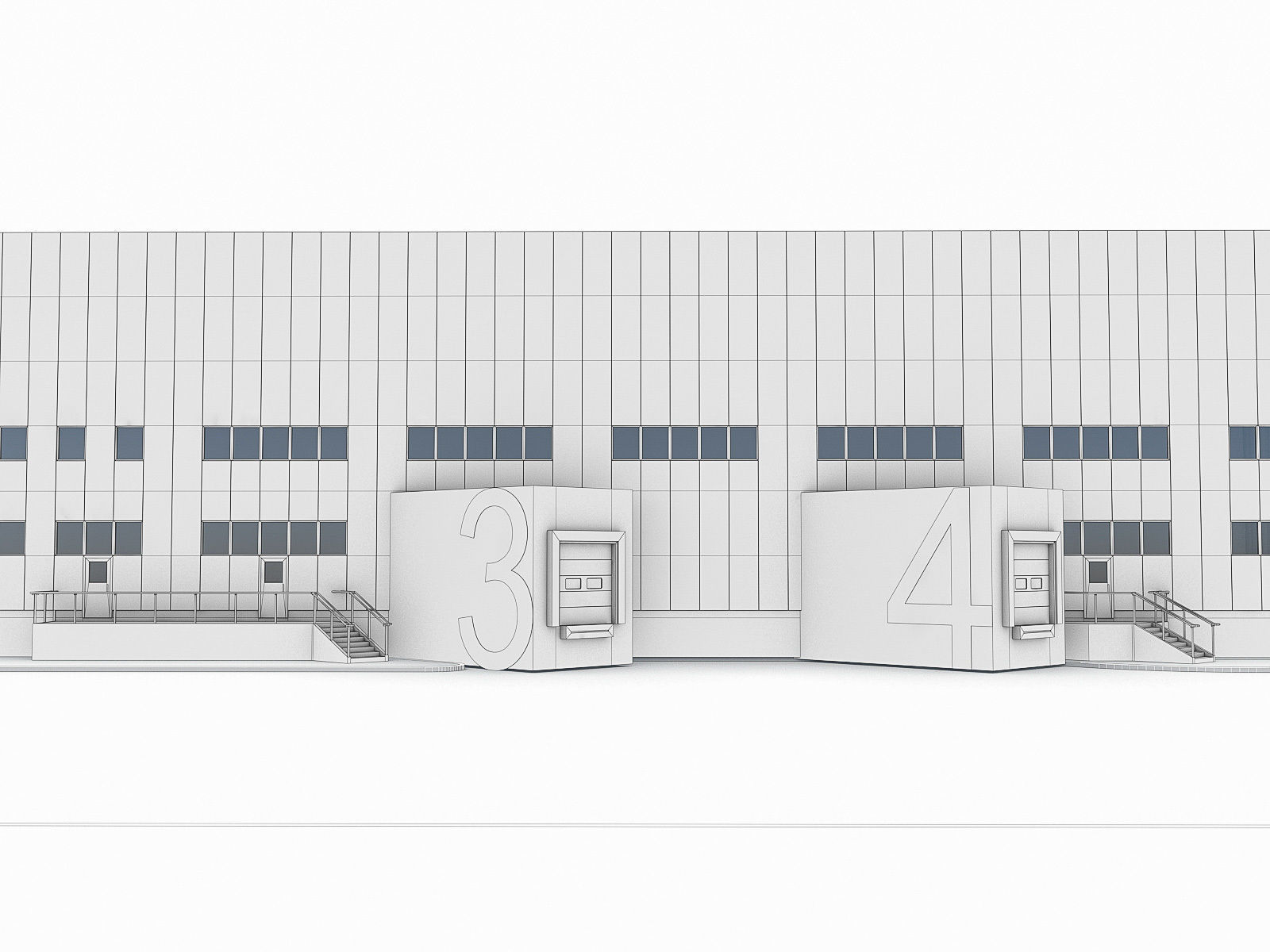 Logistics Building 01 Low-poly 3D model_25