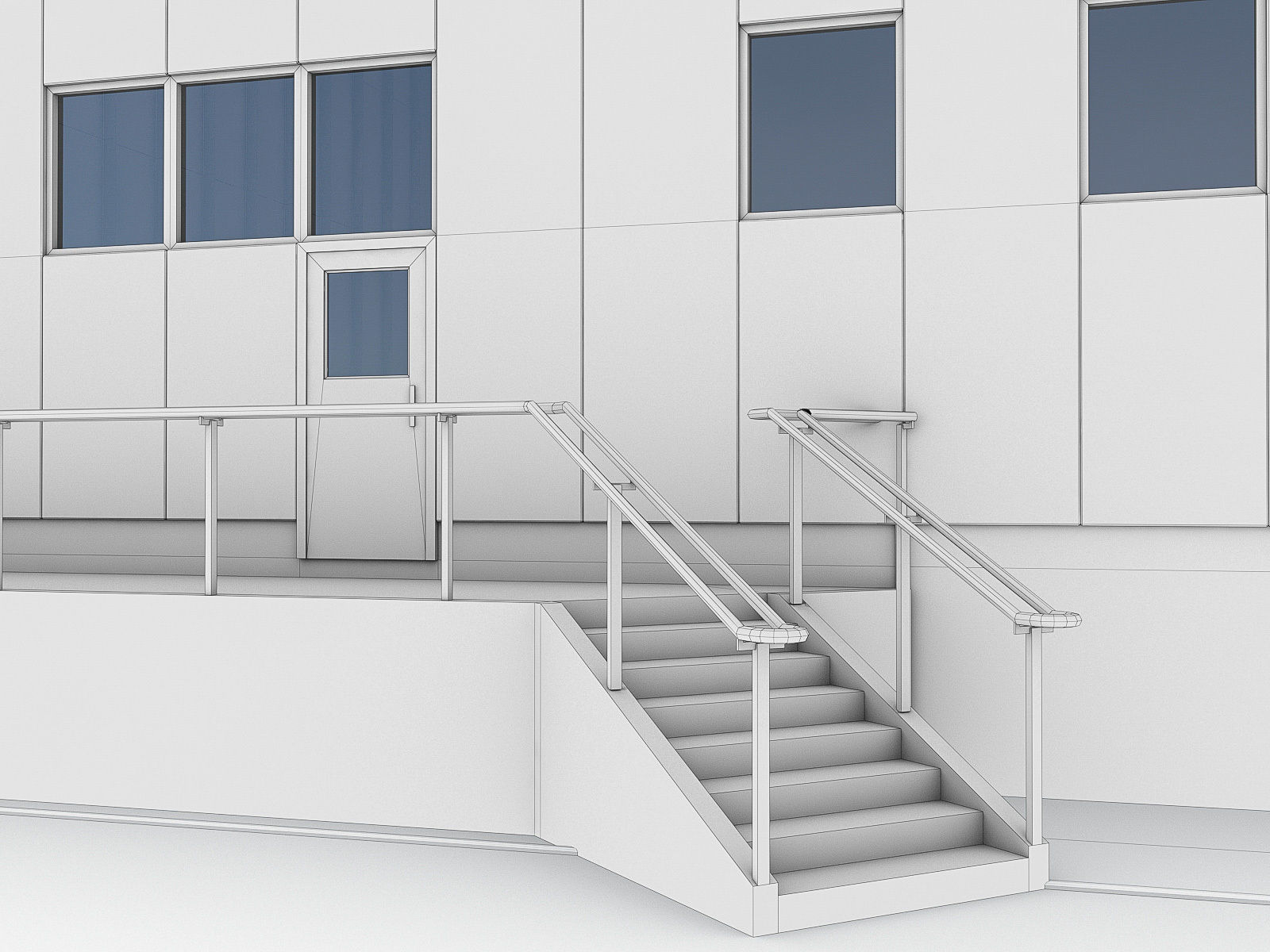 Logistics Building 01 Low-poly 3D model_26