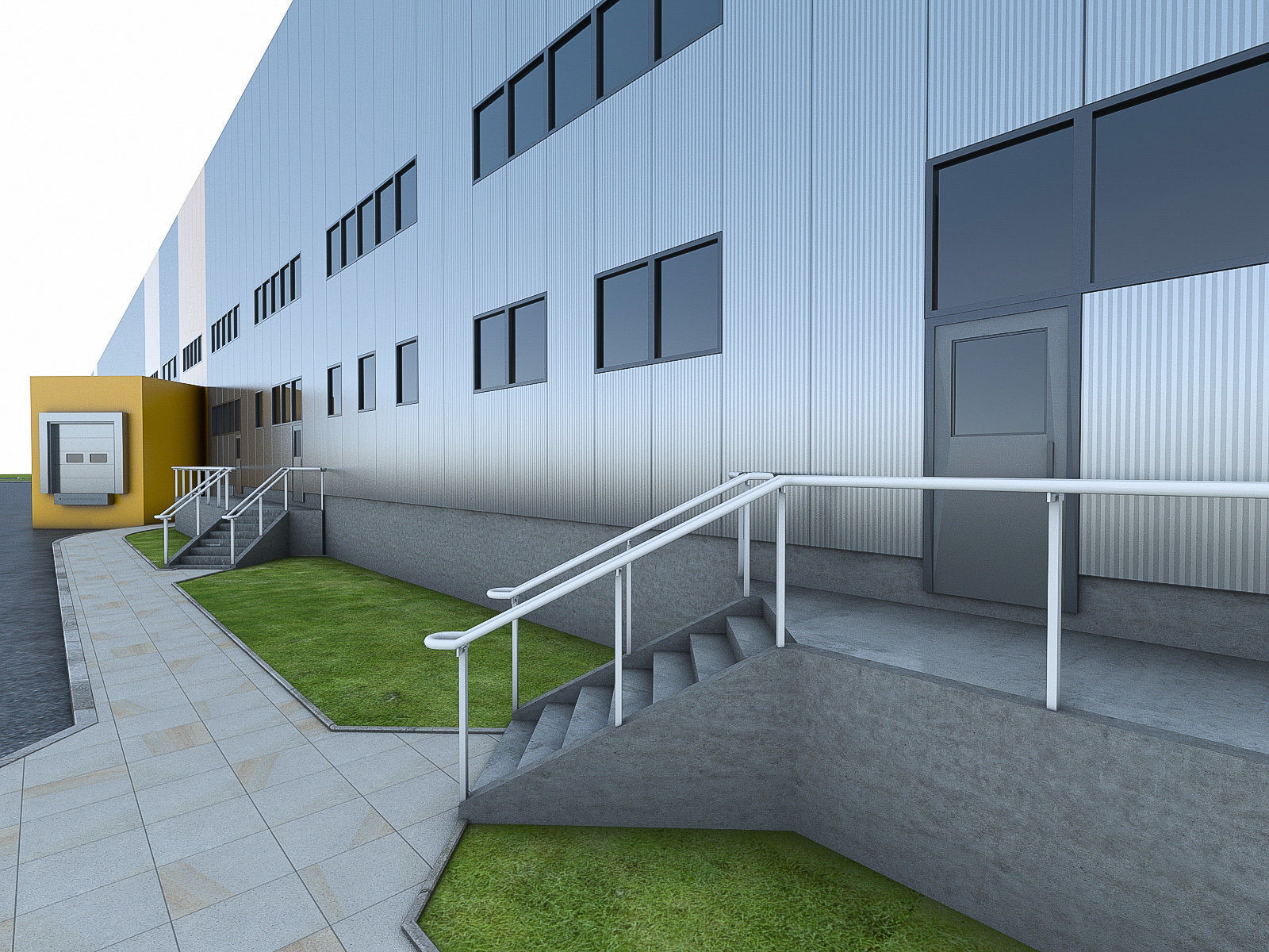 Logistics Building 01 Low-poly 3D model_8