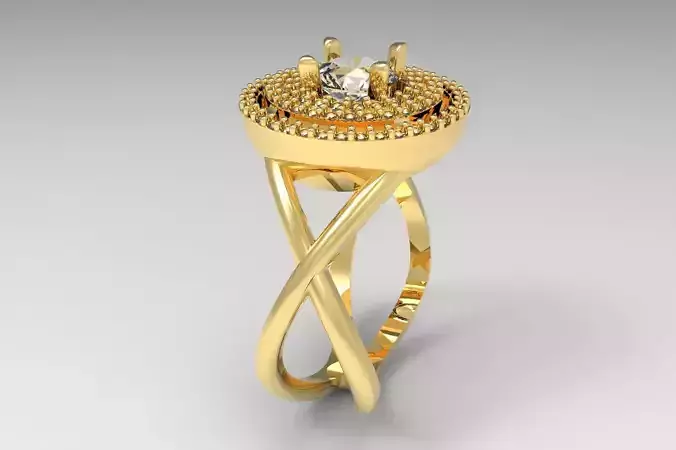 Woman Ring with stones exclusive design
