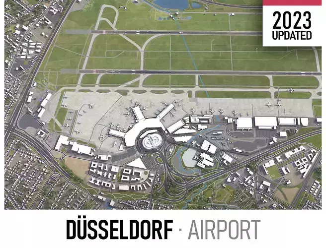 Dusseldorf - 3D Airport Model
