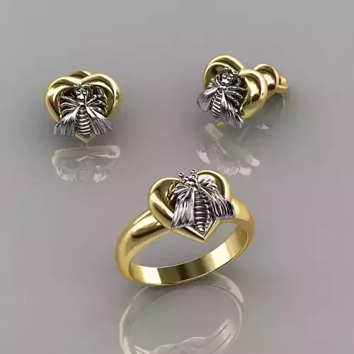 Dior Ring and Earrings 