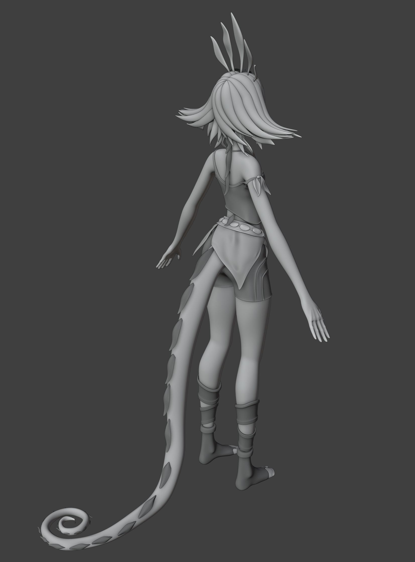 Neeko 3D model female character 3D model_3