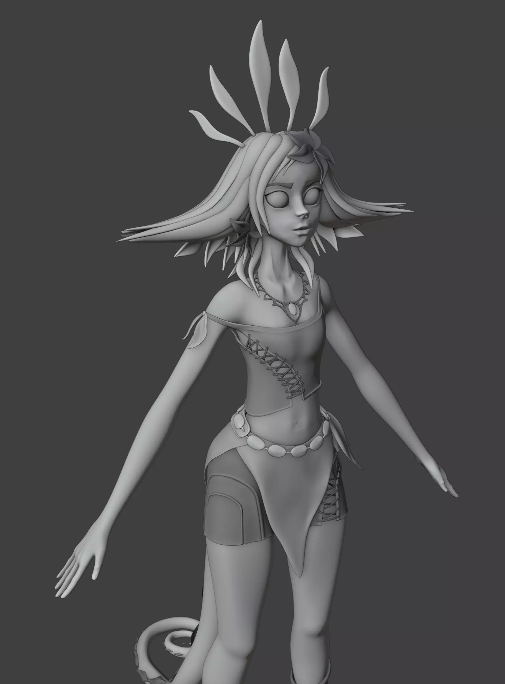Neeko 3D model female character 3D model_0