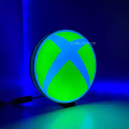 XBox Logo Lamp Lightbox print model 3D print model