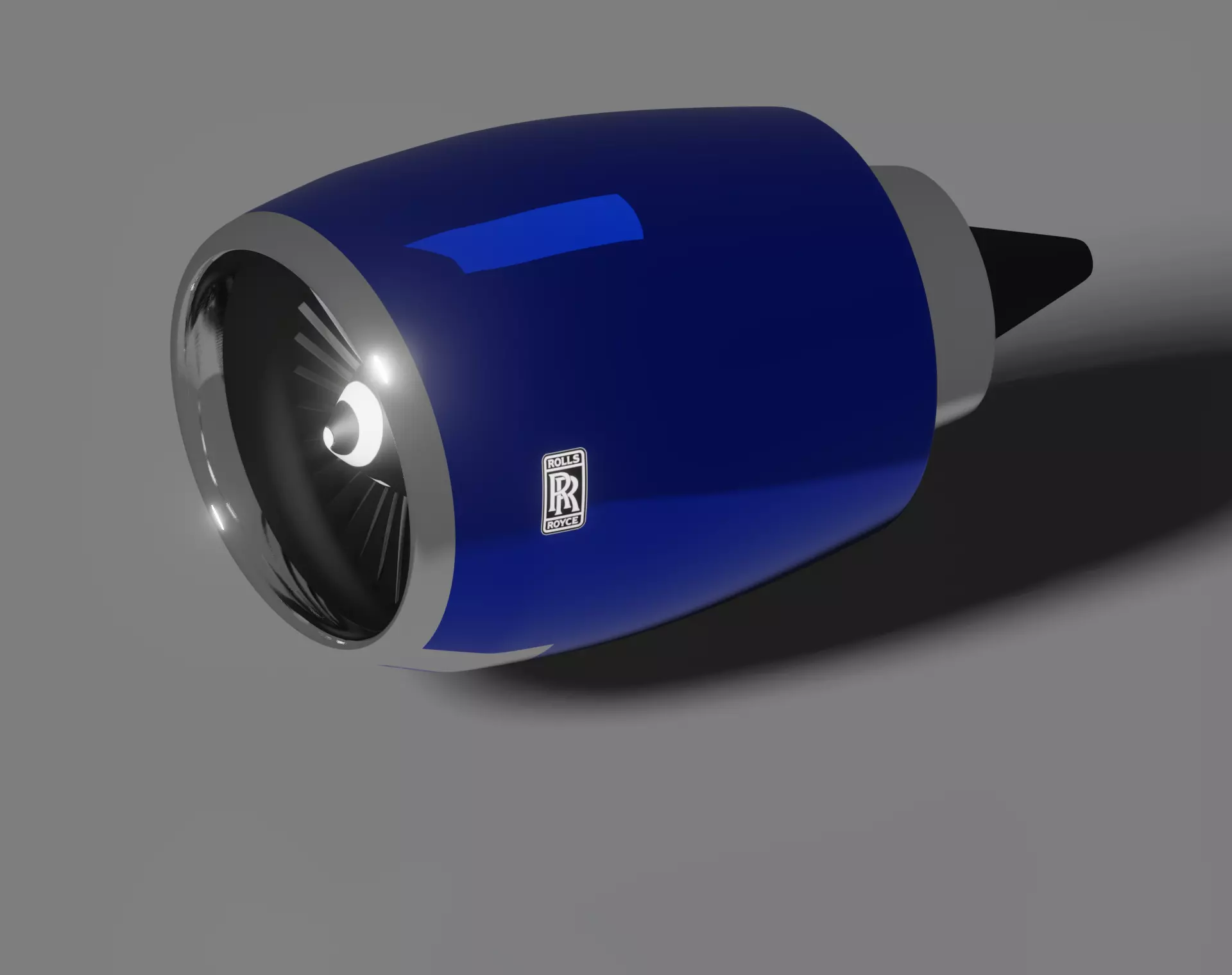 Aircraft engine 3D model_0