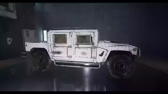 Custom Military Vehicles - CMVEE - Part A Low-poly 3D model