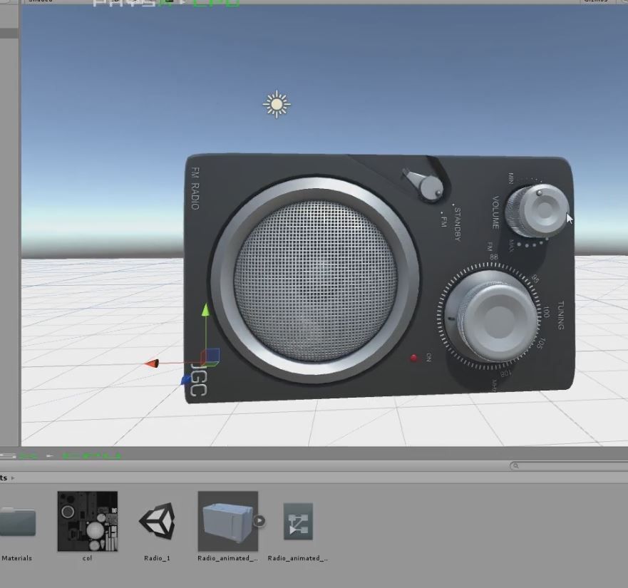 JGC Radio Rigged and Animated 3D model_30