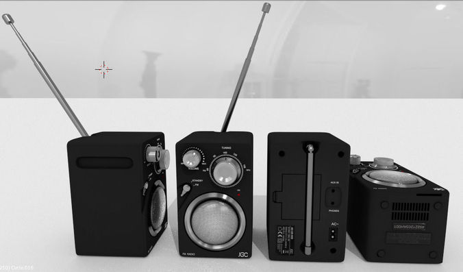 JGC Radio Rigged and Animated 3D model_13