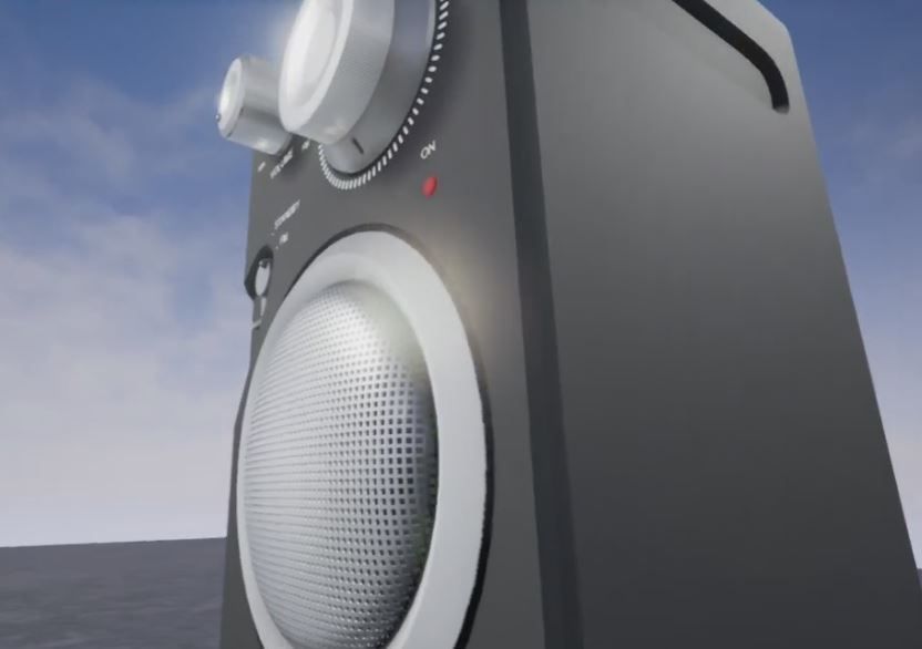 JGC Radio Rigged and Animated 3D model_6