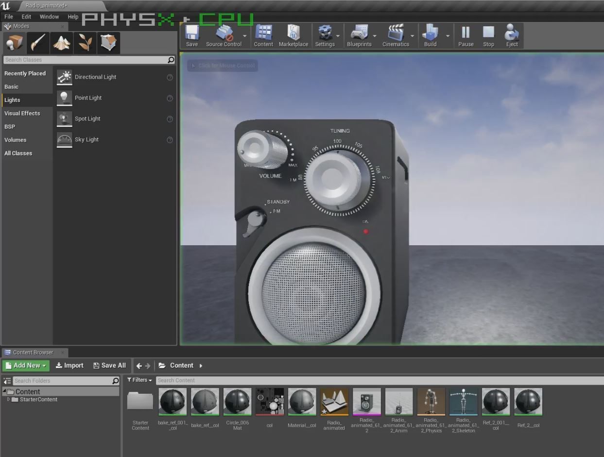 JGC Radio Rigged and Animated 3D model_9