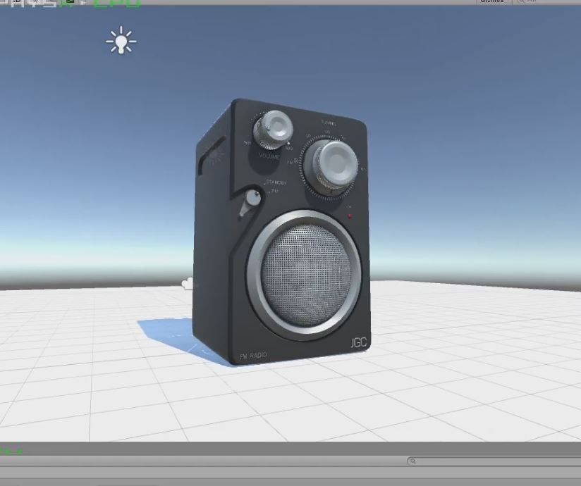 JGC Radio Rigged and Animated 3D model_10