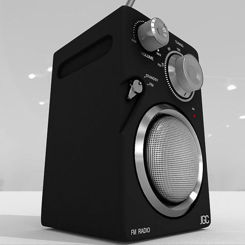 JGC Radio Rigged and Animated 3D model_7