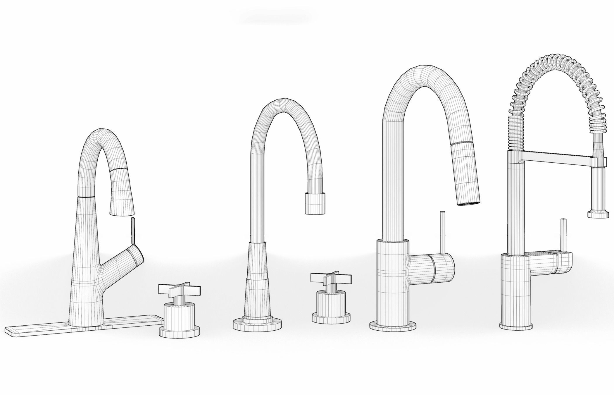 High Quality Collection of Kitchen Assets for Interior - 3D Pack _21