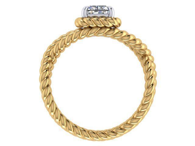 Four Tentacles Ring 3D print model_3