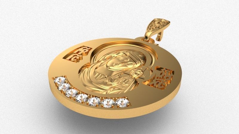 Kazan Icon of the Mother of God 3D print model_1