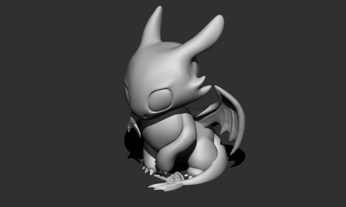 dragon 3D print model_3