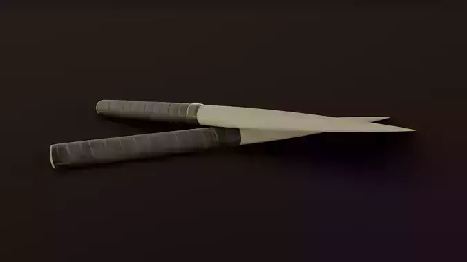 Taiko Drum Stick Low-poly 3D model