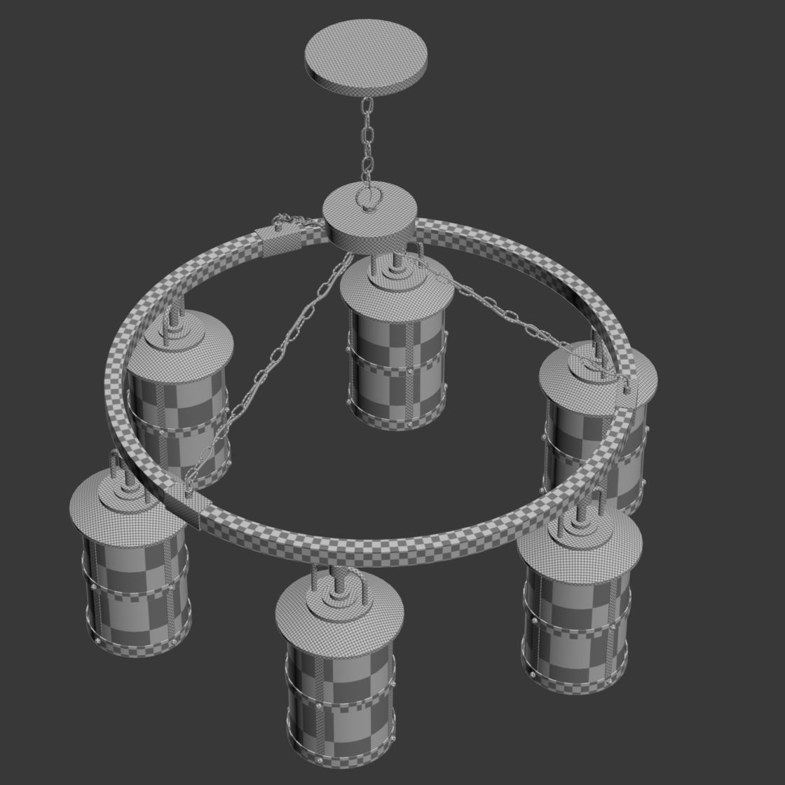 Hinkley Single Tier ceiling lamp 3D model_8