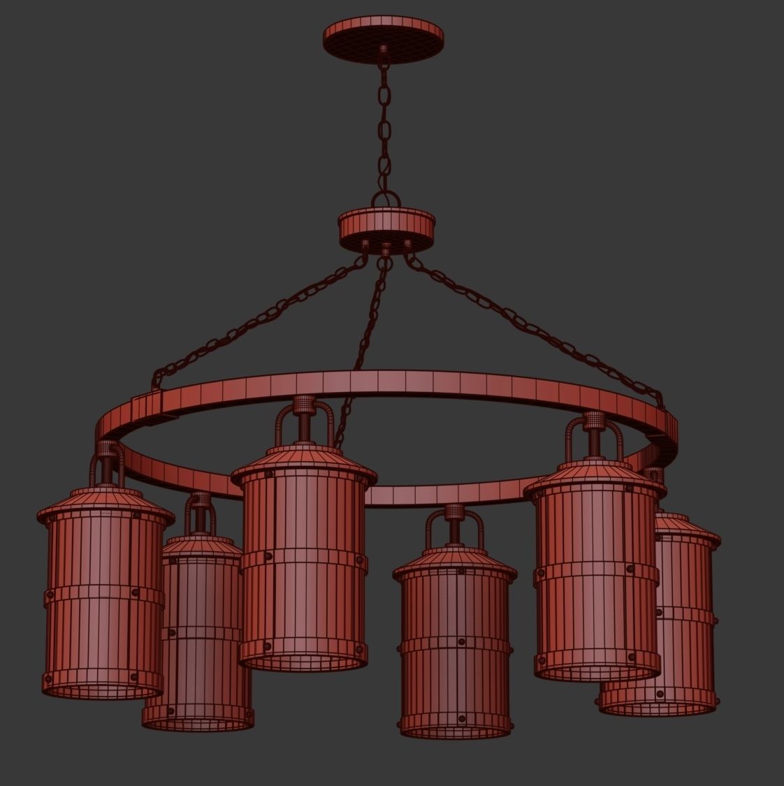 Hinkley Single Tier ceiling lamp 3D model_6