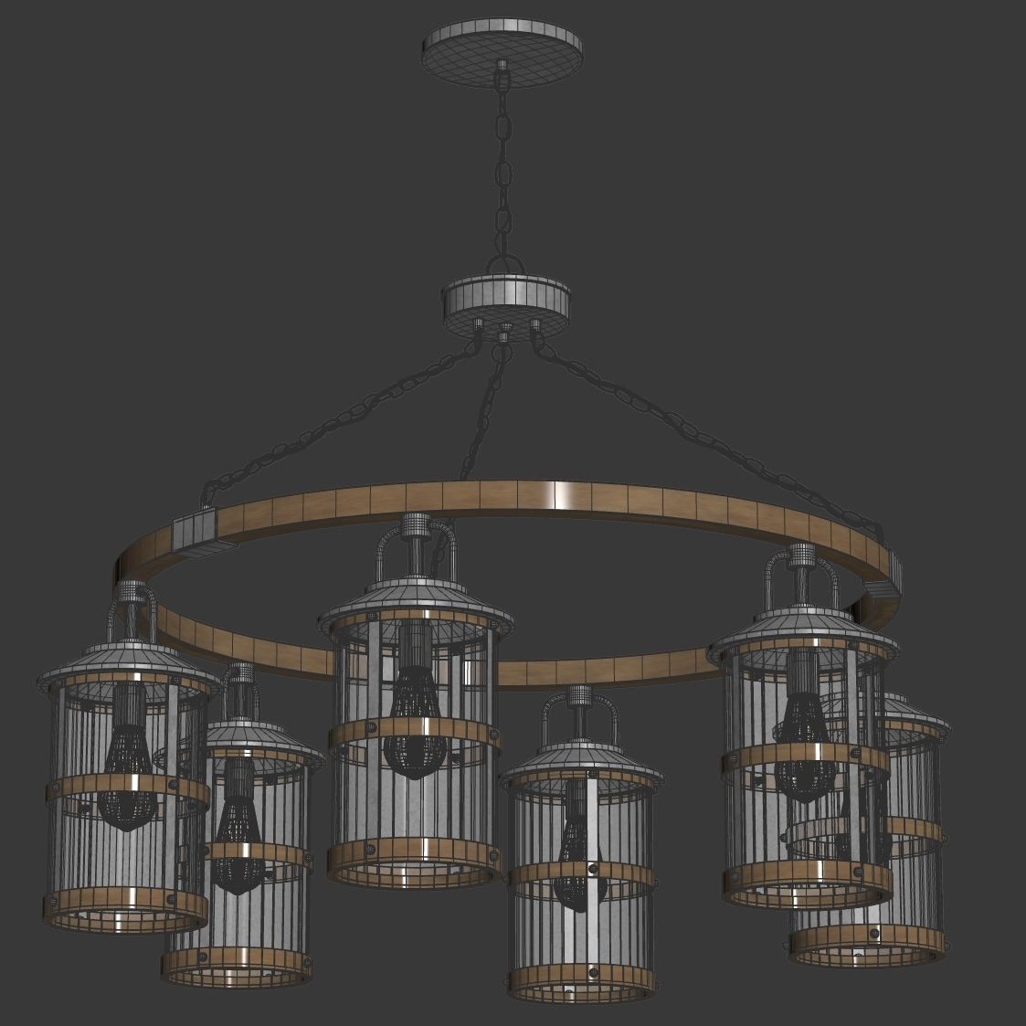 Hinkley Single Tier ceiling lamp 3D model_3