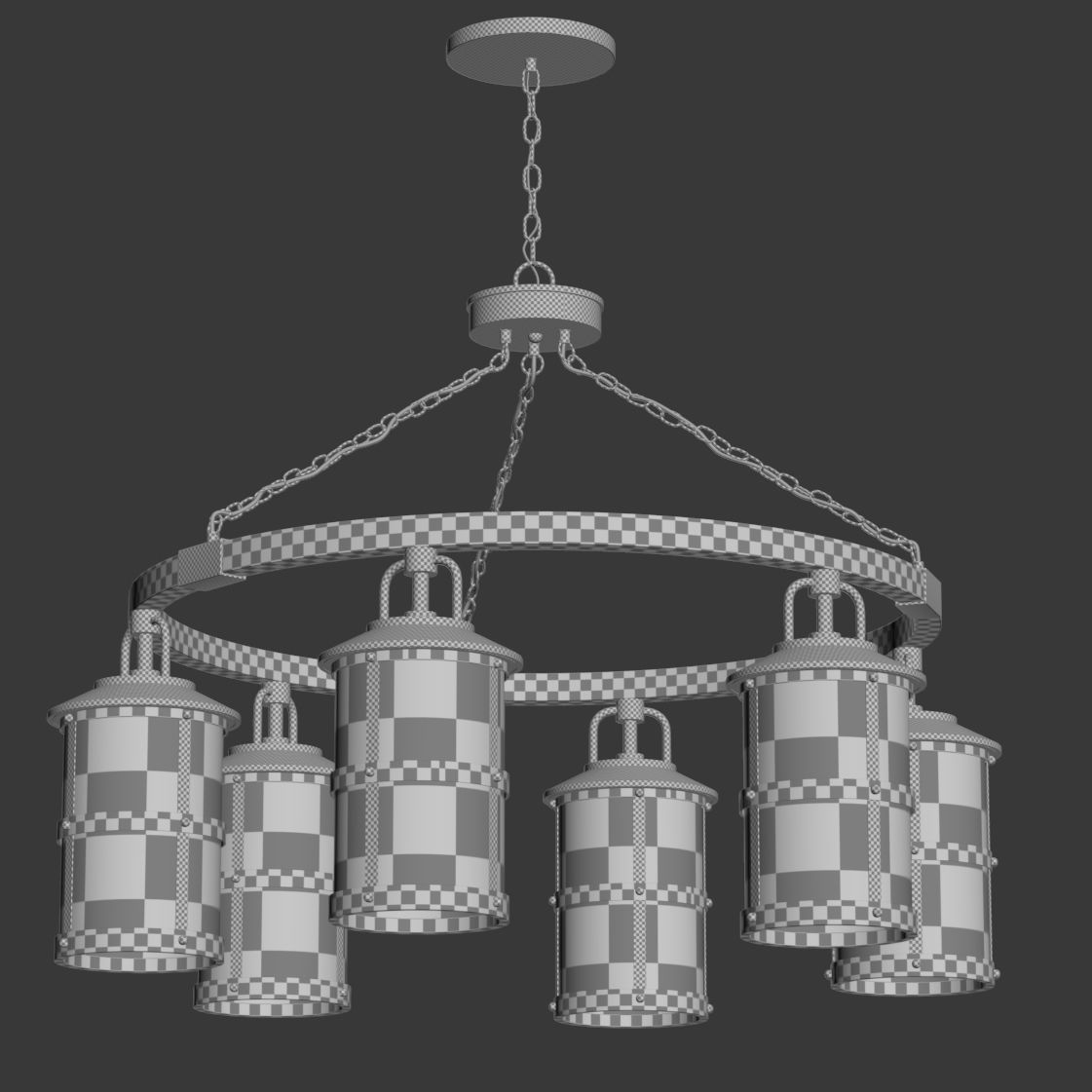 Hinkley Single Tier ceiling lamp 3D model_7