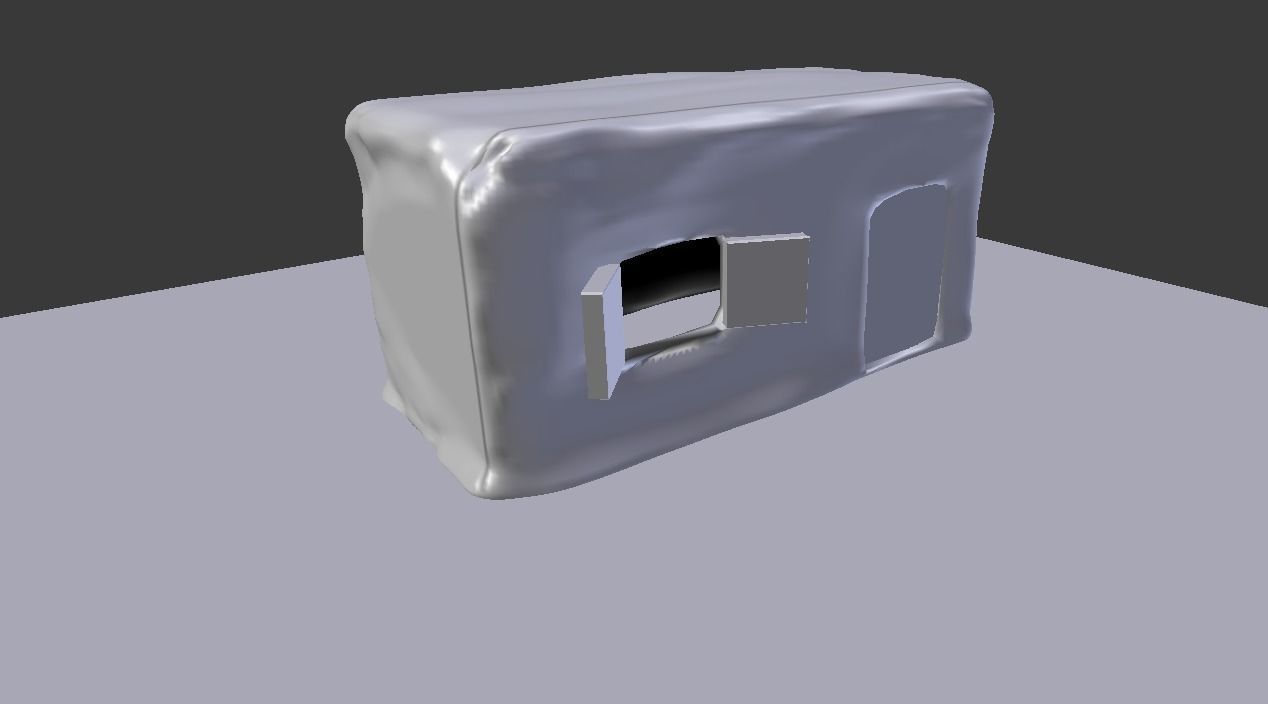 old mud house 3D model_3