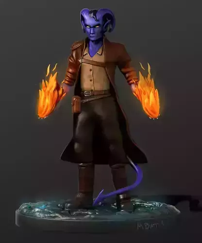 Tiefling Wizard Dnd figure