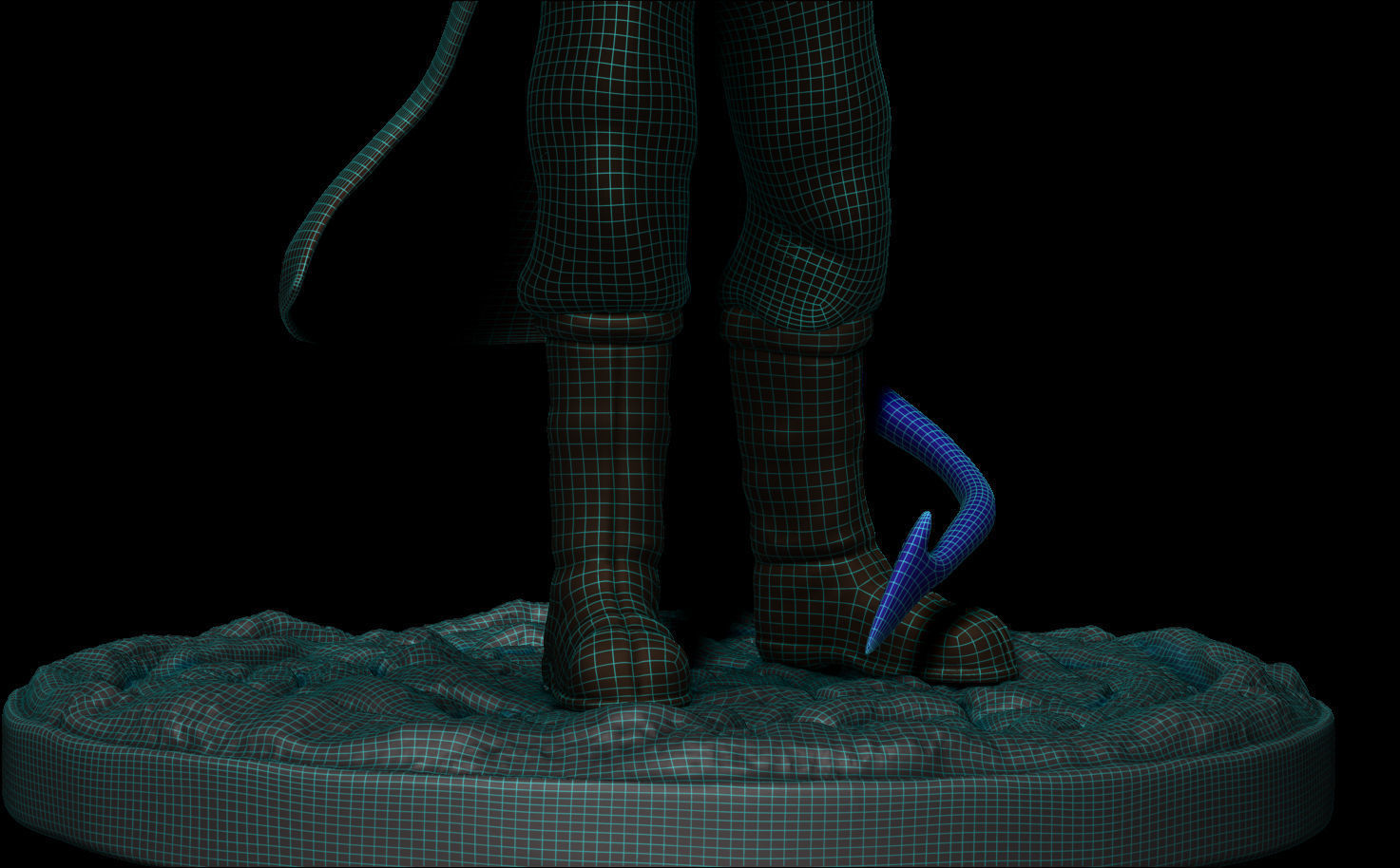 Tiefling Wizard Dnd figure 3D model_4