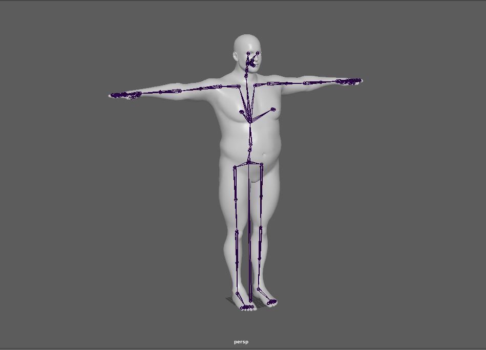 14 Rigged Base Mesh Low-poly 3D model_17