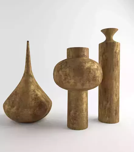 Old bronze vases