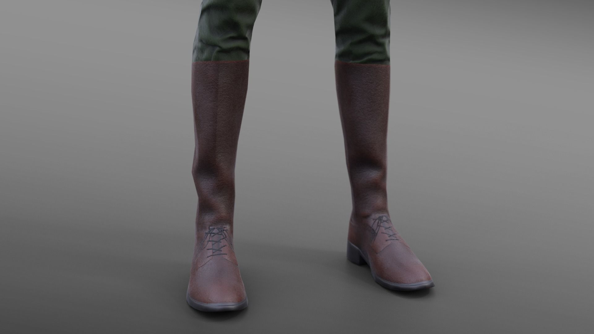 German WW1 Uniform Low-poly 3D model_10